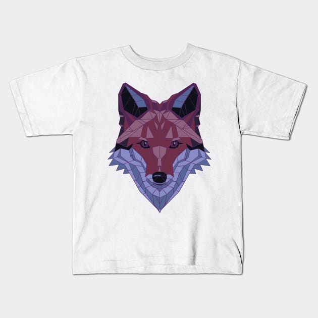 Vapor Fox Kids T-Shirt by aaallsmiles